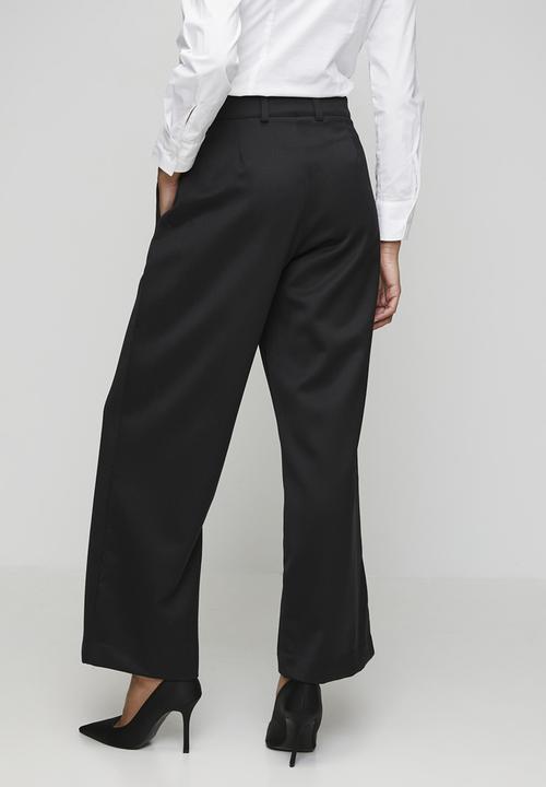 POLO - Wmn Maddi Wide Leg Wool Pant - Black