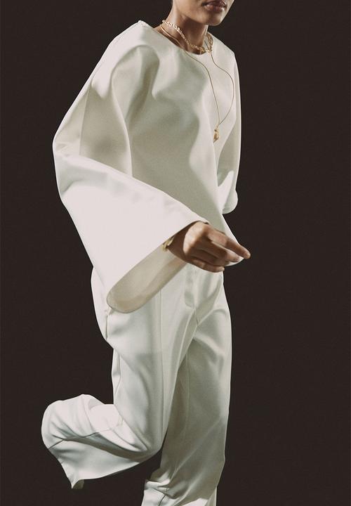 H&M - Wide trousers - white
