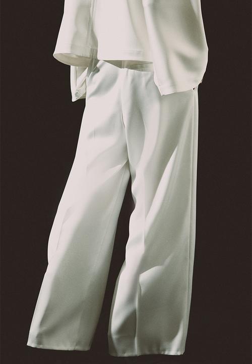 H&M - Wide trousers - white