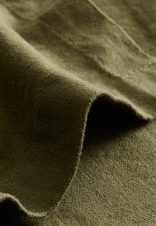 H&M - Linen-blend tablecloth - forest green