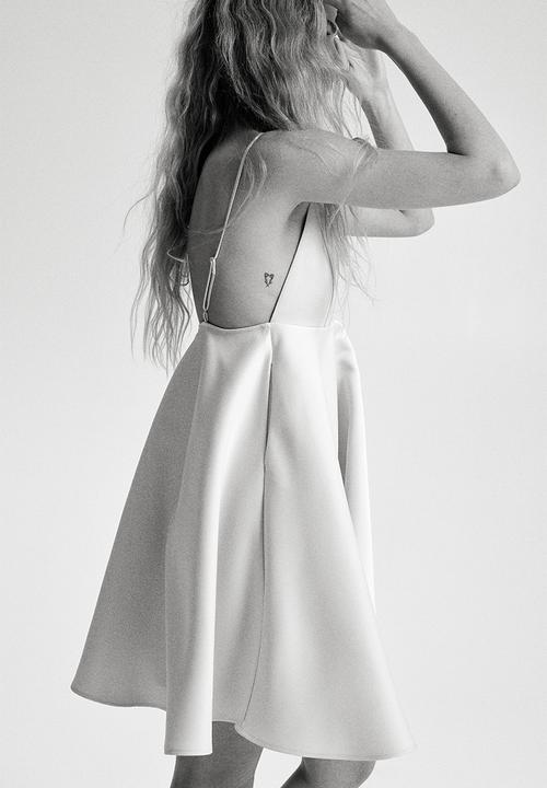 H&M - Flared strappy dress - light beige