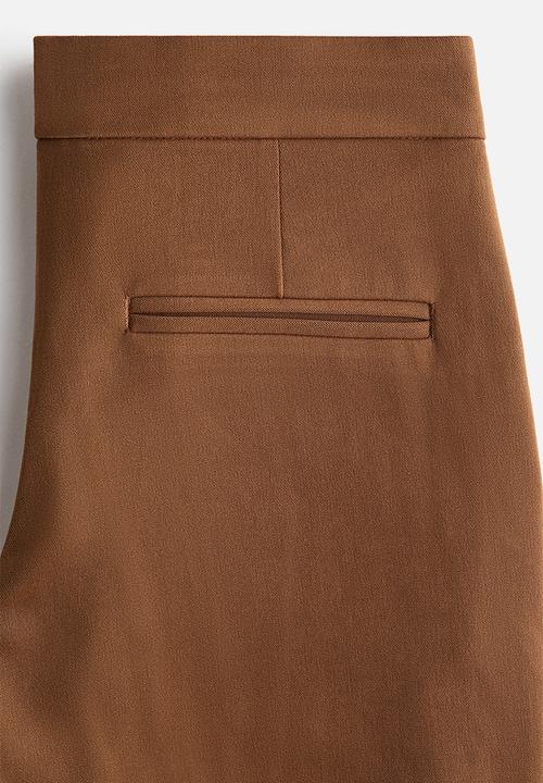 H&M - Flared tailored trousers - brown
