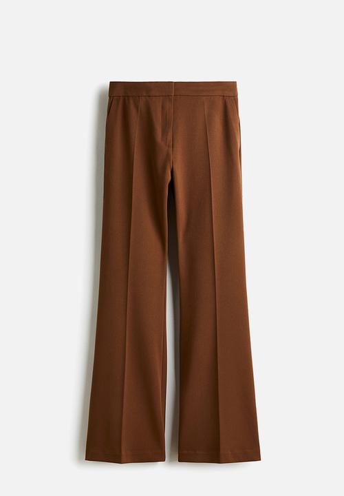 H&M - Flared tailored trousers - brown