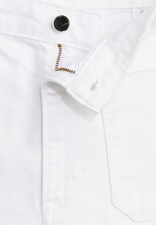 H&M - Wide high jeans - white