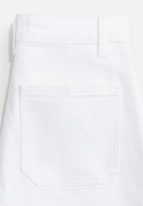 H&M - Wide high jeans - white