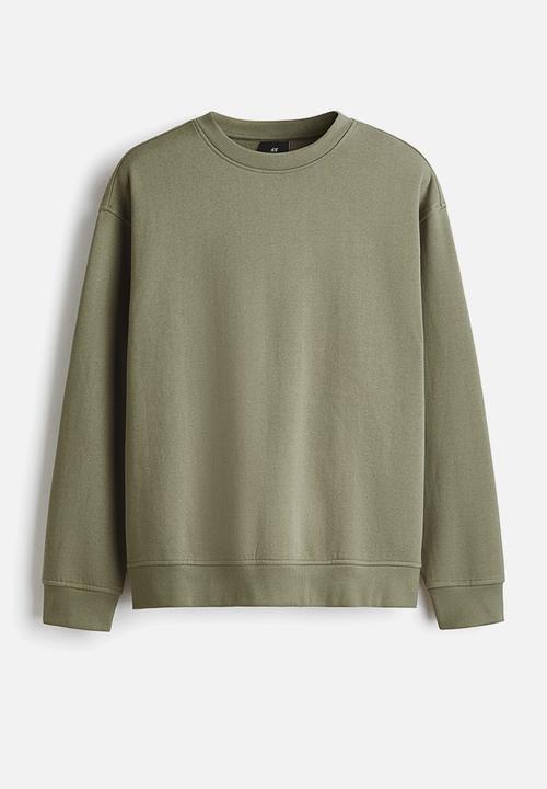 H&M - Loose fit sweatshirt - dusty khaki green