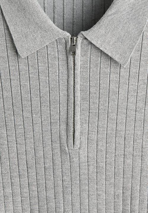 H&M - Slim fit polo shirt - grey