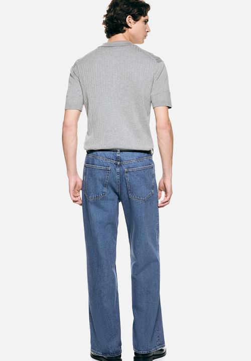 H&M - Slim fit polo shirt - grey