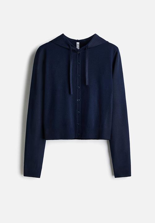 H&M - Hooded cardigan - navy blue