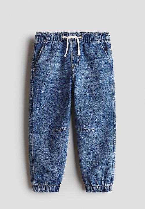 H&M - Cotton denim joggers - denim blue