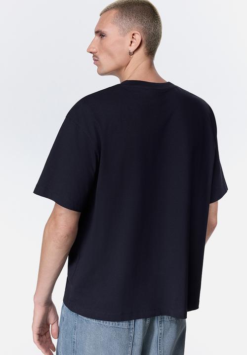 H&M - Loose fit printed T-shirt - dark blue/new york city