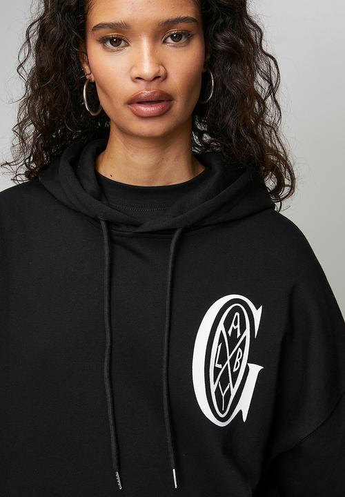 GALXBOY - CREST HOODIE - BLACK