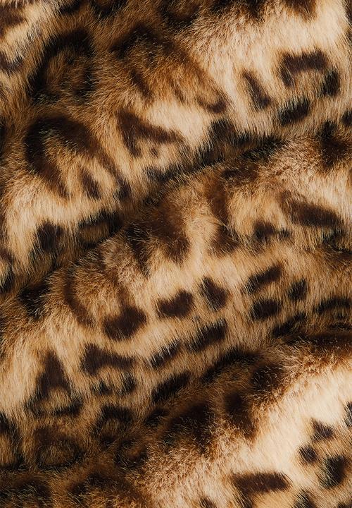 H&M - Shoulder-pad jacket - beige/leopard print