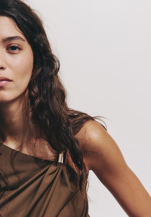 H&M - Draped top - brown