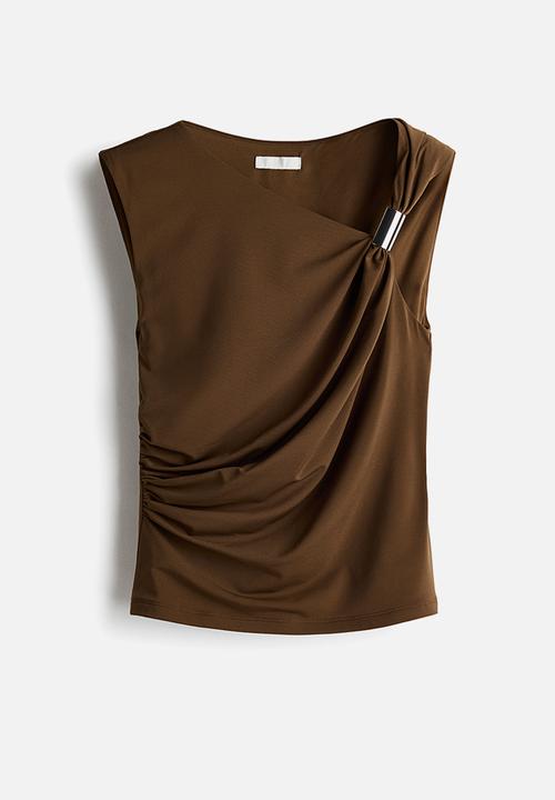 H&M - Draped top - brown