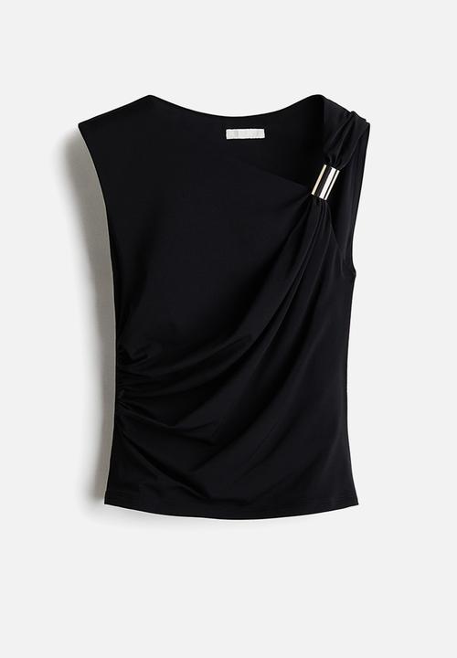 H&M - Draped top - black