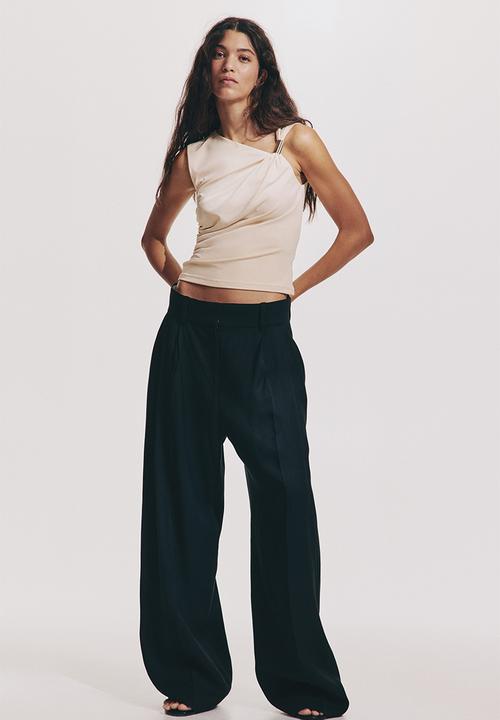 H&M - Draped top - light beige