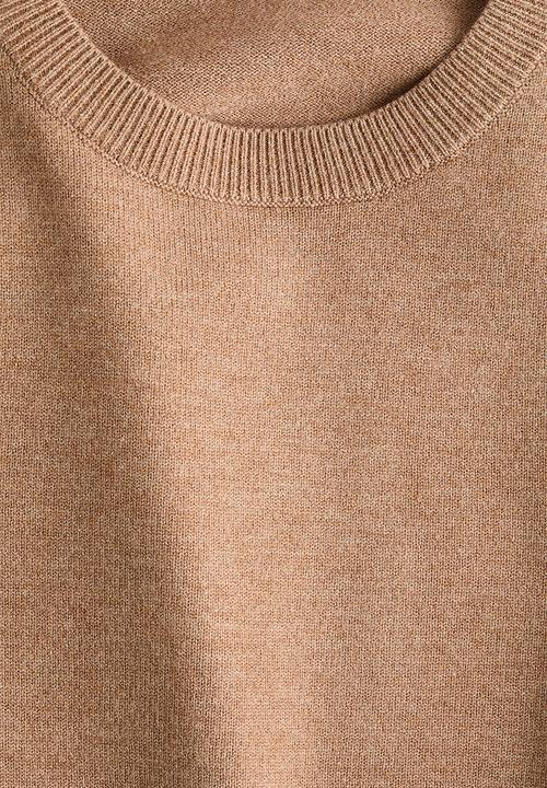 H&M - Puff-sleeved jumper - dark beige