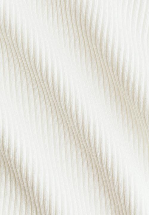 H&M - Rib-knit top - white