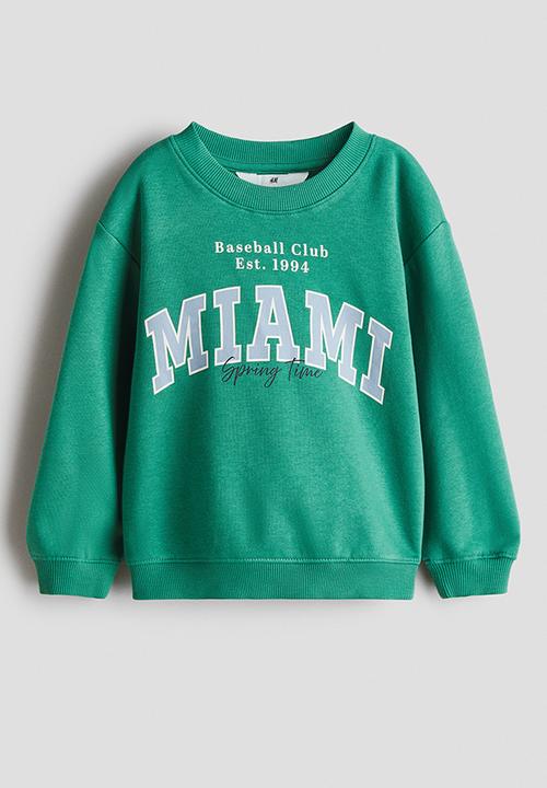 H&M - Printed sweatshirt - green/miami