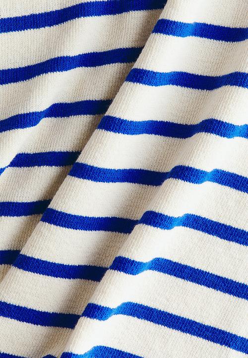 H&M - Long-sleeved t-shirt - white/blue striped