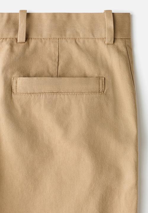 H&M - Loose fit tailored trousers - beige