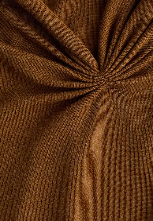 H&M - Draped viscose-blend top - golden brown