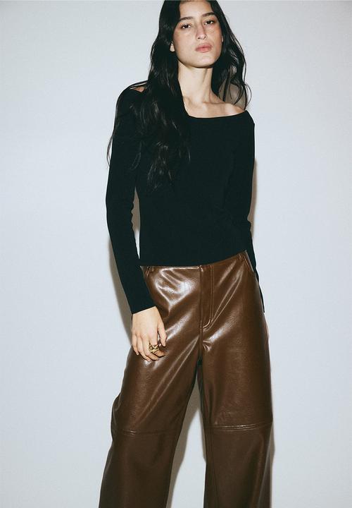 H&M - Off-the-shoulder top - black