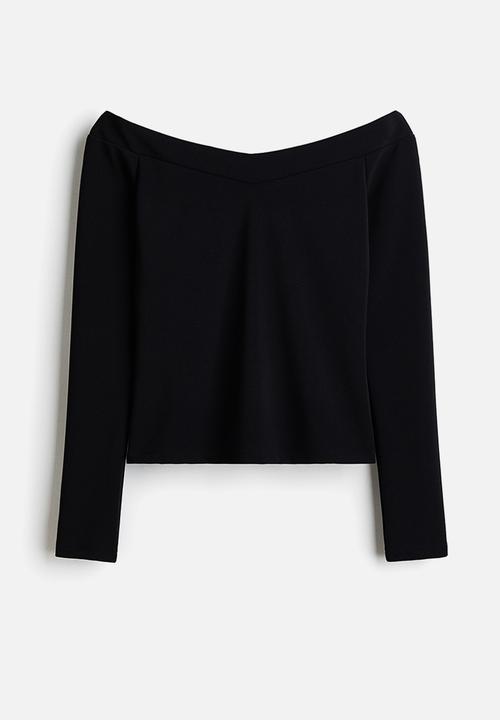 H&M - Off-the-shoulder top - black