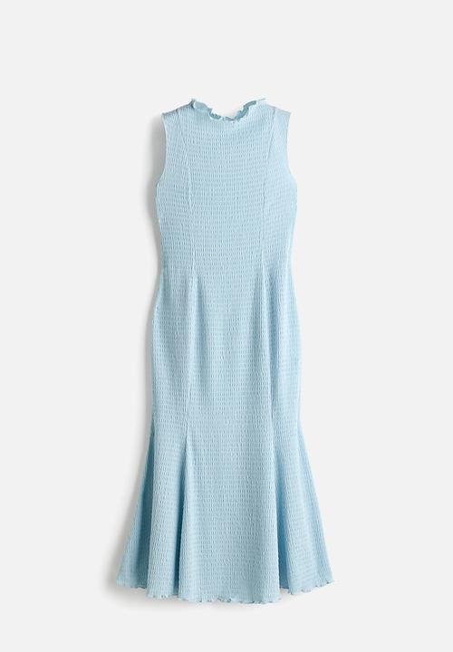 H&M - Smocked dress - light blue