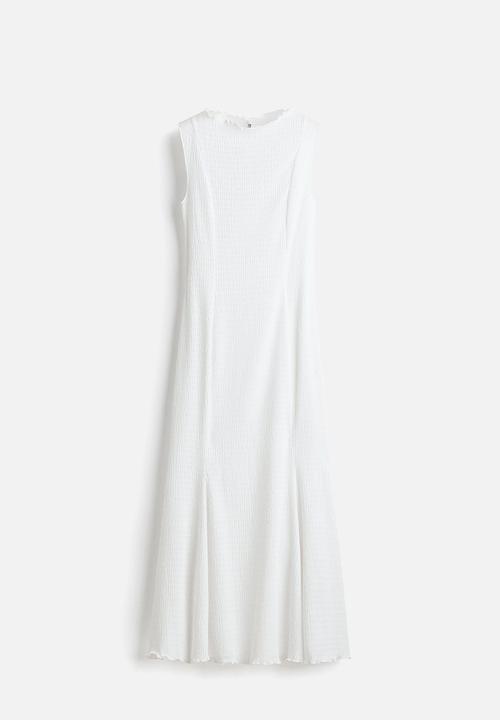 H&M - Smocked dress - white