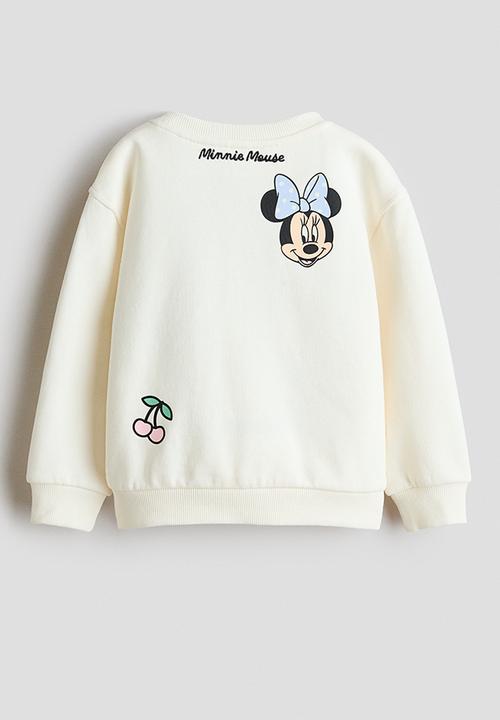 H&M - Printed sweatshirt - cream/minnie mouse
