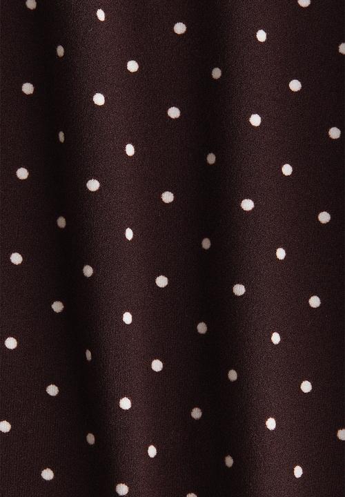 H&M - Cap-sleeved jersey top - dark brown/spotted