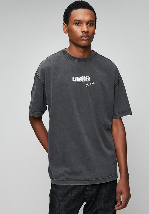 Steve Madden - Dallas Oversized T-Shirt - Washed Black