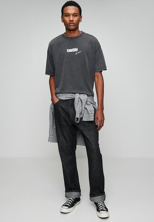Steve Madden - Dallas Oversized T-Shirt - Washed Black