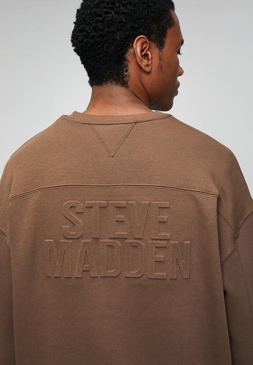 Steve Madden - Rome Relaxed Crew Neck Sweat - Choc