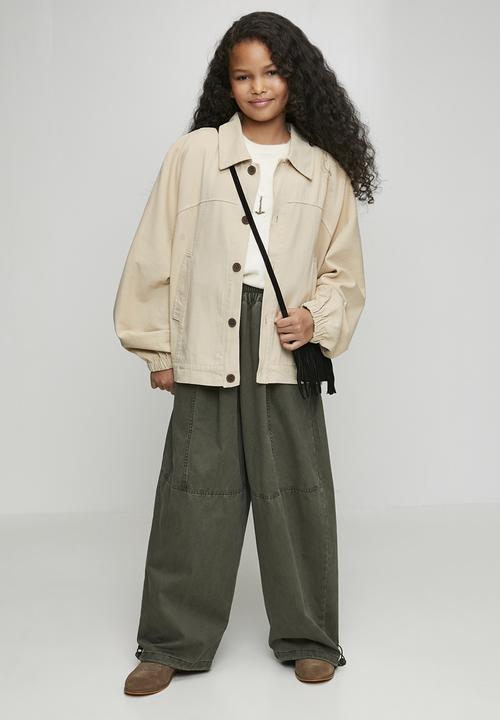 Pop Candy - Cropped shacket - beige