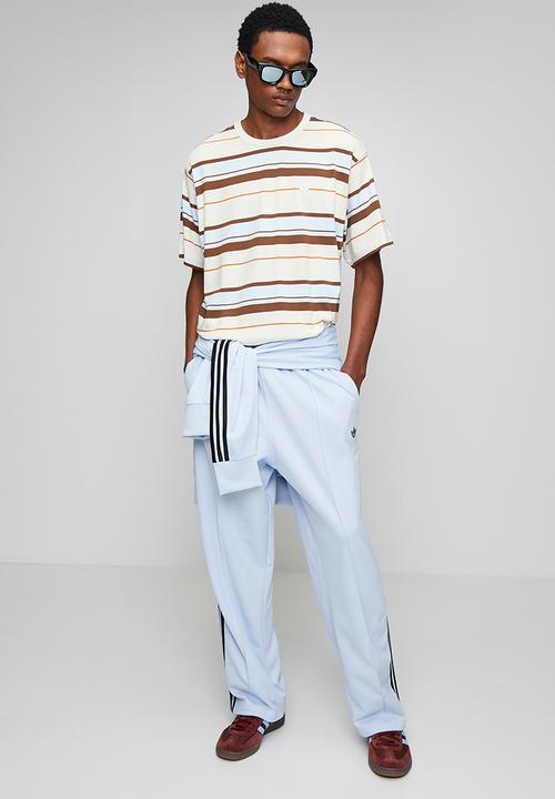 adidas Originals - Summer Glow Striped Crew Neck Tee - Offwhite/Assorted