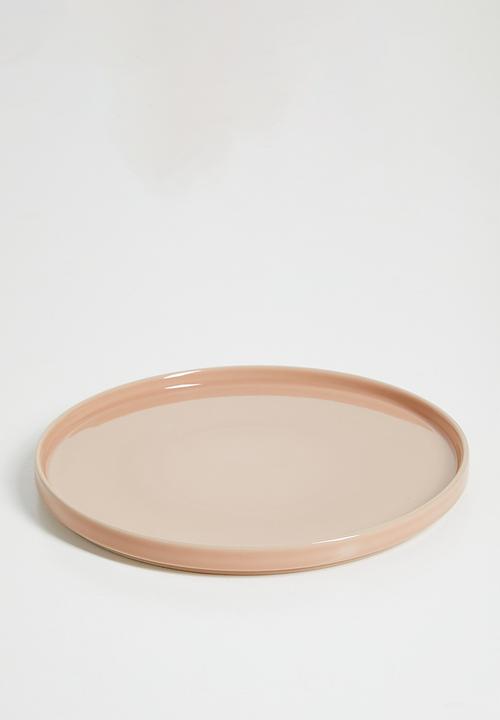 H&M - Stoneware dinner plate - light pink