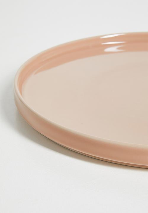 H&M - Stoneware dinner plate - light pink