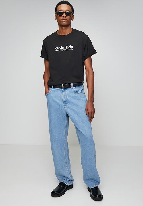 Calvin Klein - Short Sleeve 30S Whsl Ck Nyc Graphic Tee - Black