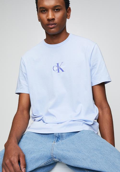 Calvin Klein - Short Sleeve 30S Micro Monologo Graphic Tee - Casual Blue