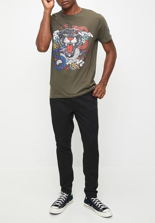 Brave Soul - T-Shirts - Khaki