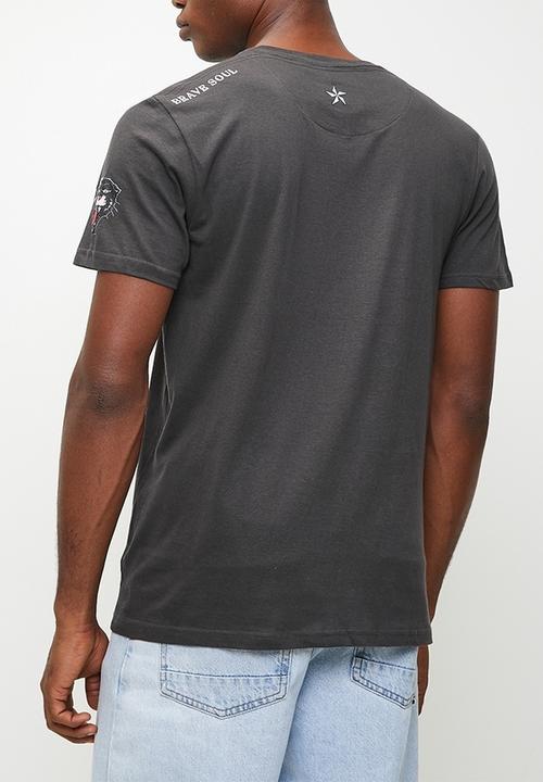 Brave Soul - T-Shirts - Charcoal