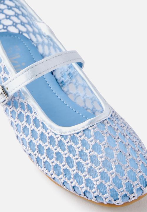 Cotton On - Olivia Ballet Flat - Ice Blue/Woven