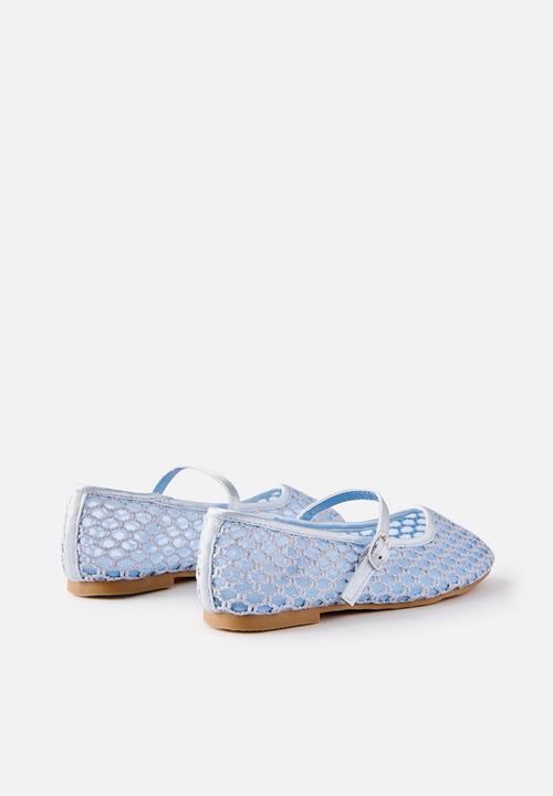 Cotton On - Olivia Ballet Flat - Ice Blue/Woven