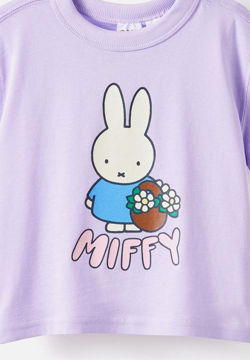 Cotton On - Bobbi Short Sleeve Lcn Tee - Lcn Mif Vintage Lilac/Miffy