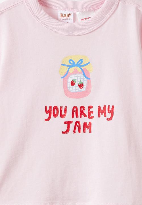 Cotton On - Bobbi Short Sleeve Graphic Tee - Tea Party Pink/You Re My Jam
