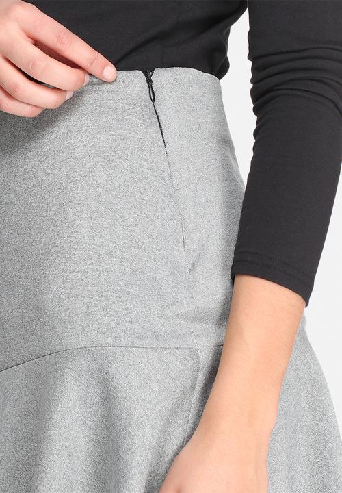 dailyfriday - Dropped waist scuba mini skirt