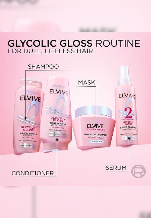 L'Oreal Paris - Elvive Glycolic Gloss Mask 300ml
